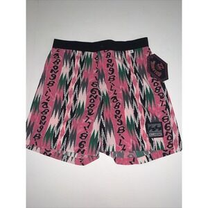 Deadstock NWT BILLABONG Vtg 90s Swim Trunks Shorts SZ 28 Pink Spellout